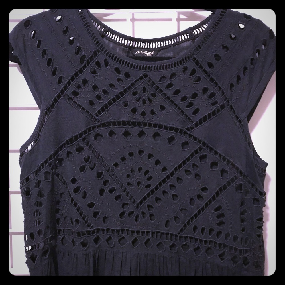 Lucky Brand Black maxi dress